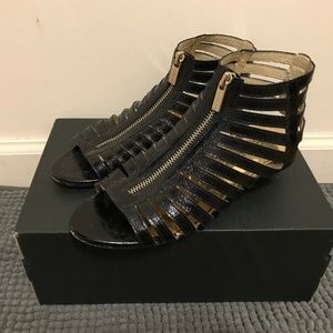 Michael Kors Black Caged Strappy Sandal